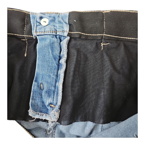 Democracy Ab Solution Cuffed Elastic Waist Jean Shorts Size 8 - Picture 8 of 8